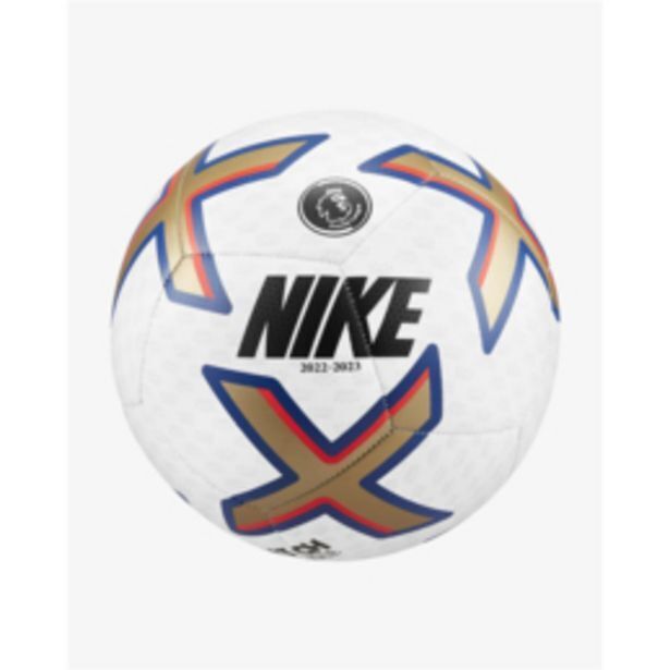 Nike premier league white/gold pitch soccer ball offer at Totalsports