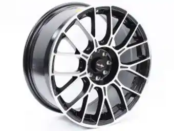 17″ racing hart strata 4/100 & 4/108 black machine face alloy wheels