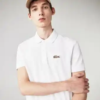 Lacoste Men’s lacoste x national geographic regular fit organic cotton polo shirt offer