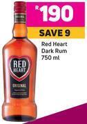 Game Red Heart Dark Rum-750ml offer