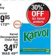 Karvol Decongestant Chest Rub-50g
