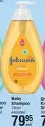 Dis-Chem Johnson's Baby Shampoo Assorted- 750ml offer