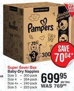 Dis-Chem Pampers Baby Dry Nappies Super Saver Box-Per Box offer