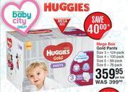 Dis-Chem Huggies Mega Box Gold Pants-Per Box offer