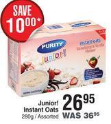 Dis-Chem Purity Junior! Instant Oats Assorted- 280g offer