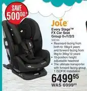 Dis-Chem Joie Every Stage FX Car Seat Group 0+/1/2/3 offer