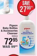 Dis-Chem Pigeon Baby Bottles & Accessories Cleanser-500ml offer