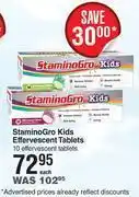 Dis-Chem StaminoGro Kids Effervescent Tablets-10 Effervescent Tablets Each offer