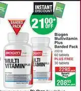 Dis-Chem Biogen Multivitamin Plus Banded Pack-60 Tablets+30 Tablets Per Pack offer