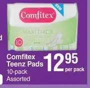 Dis-Chem Comfitex Teenz Pads Assorted-10 Per Pack offer