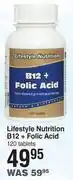 Dis-Chem Lifestyle Nutrition B12 + Folic Acid- 120 Tablets offer