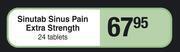 Dis-Chem Sinutab Sinus Pain Extra Strength-24 Tablets offer