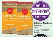 Dis-Chem Lifestyle Nutrition Calcium-For 1 x 2 x 20 Effervescent Tablets offer