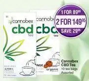Dis-Chem Cannabex CBD Tea Assorted-For 1x 10 Tea Bags offer