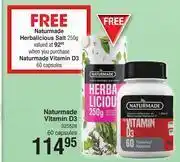 Naturmade Vitamin D3-60 Capsules