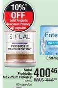 Dis-Chem Solal Probiotic Maximum Potency-60 Capsules offer