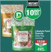 Dis-Chem Lifestyle Food Granola Assorted-500g/750g Each offer