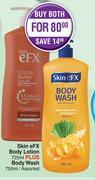 Dis-Chem Skin eFX Body Lotion 725ml Plus Body Wash 750ml Assorted-Both For offer