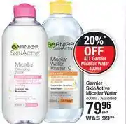 Dis-Chem Garnier Skin Active Micellar Water Assorted-400ml Each offer