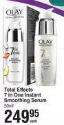 Dis-Chem Olay Total Effects 7 In One Instant Smoothing Serum-50ml Each offer
