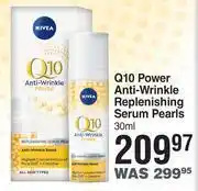 Dis-Chem Nivea Q10 Power Anti Wrinkle Replenishing Serum Pearls-30ml offer