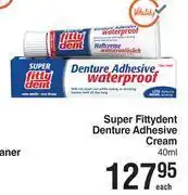 Dis-Chem Super Fittydent Denture Adhesive Cream-40ml Each offer