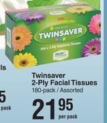 Dis-Chem Twinsaver 2 Ply Facial Tissues 180 Pack Assorted-Per Pack offer
