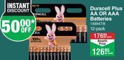 Dis-Chem Duracell Plus AA Or AAA Batteries 12 Pack-Per Pack offer
