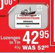 Dis-Chem Fisherman's Friend Lozenges In Tin-40g offer