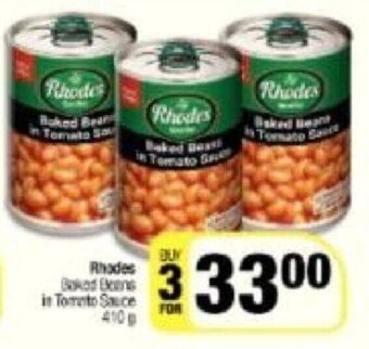 Spar Rhodes Baked Beans in Tomato Sauce 3 x 410g offer