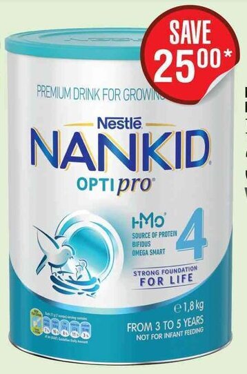 Dis-Chem Nestlé Nankid Optipro 4 1,8kg offer