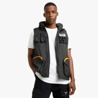 Sportscene Redbat men's black utility gilet offer