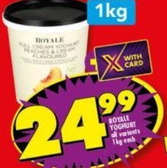 Shoprite Royale Yoghurt 1kg offer