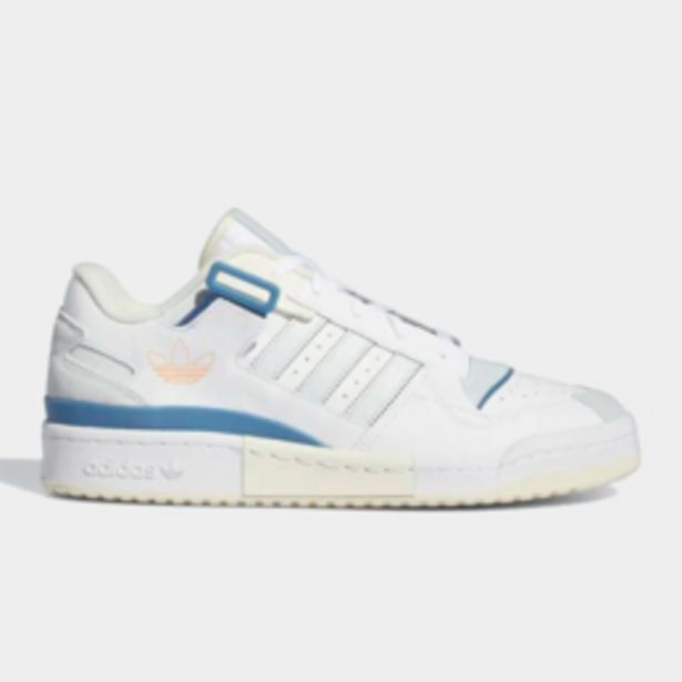 Adidas originals forum exhibit low white/blue sneaker offer at Sportscene