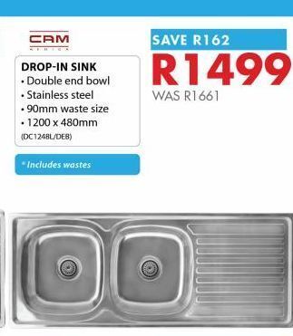 Chamberlain Drop-in sinks offer