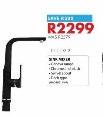 Chamberlain Sinks mixer offer