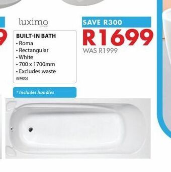 Chamberlain Built-in bath offer