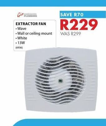 Chamberlain Extractor fan offer