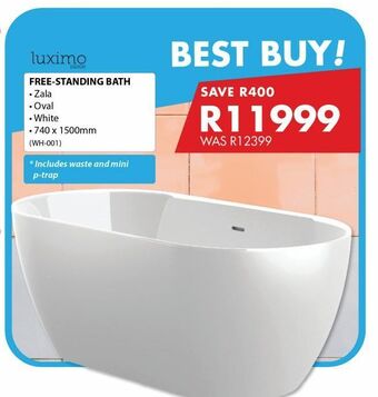 Chamberlain Free-standing bath offer