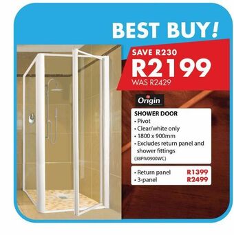 Chamberlain Shower door offer