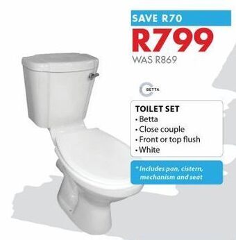 Chamberlain Toilet set offer