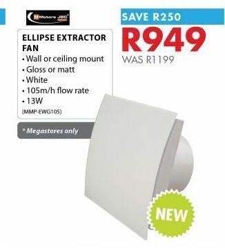 Ellipse extractor fan