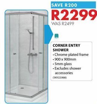 Chamberlain Corner entry shower offer