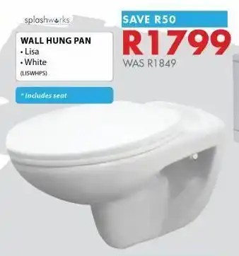Chamberlain Wall hung pan offer