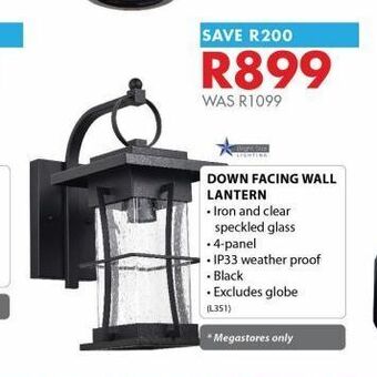 Chamberlain Down facing wall lantern offer