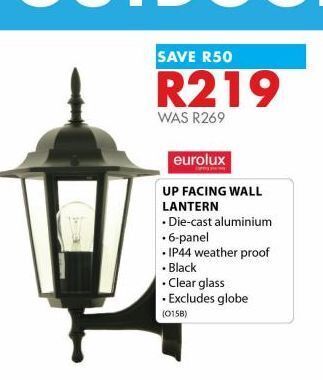 Chamberlain Up facing wall lantern offer