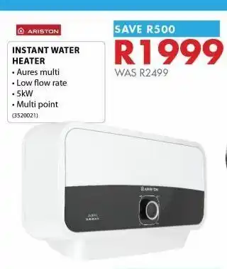 Chamberlain Instant water heater offer
