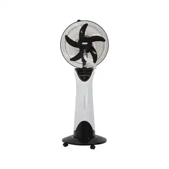 HomeChoice Eurolux rechargeable pedestal mist fan with led offer