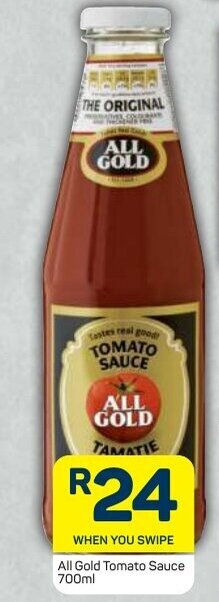 Pick n Pay All Gold Tomato Sauce 700ml offer