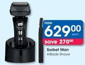 Clicks Sorbet Man 4-Blade Shaver offer